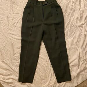 Vintage teal pleated trousers